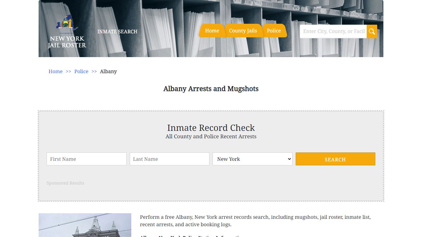 Albany Arrests and Mugshots - Jail Roster Search